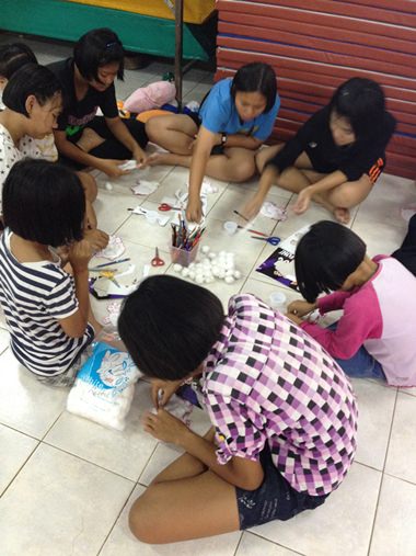 The children unleash their creativity through the art activities done on a weekly basis.