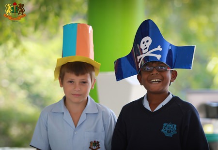 Primary students made their own creations for hat day.