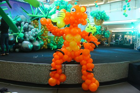 Thousands of balloons transformed Royal Garden Plaza into multi-colored playground earlier this month.
