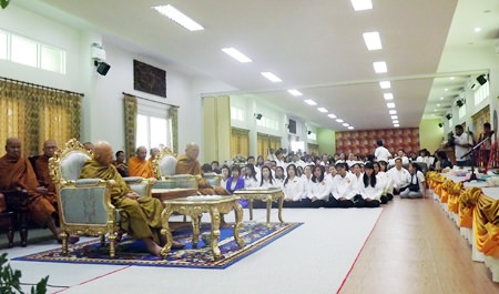 The hall was filled with people opening their hearts to the revered monk and his new Willpower Institute meditation center.
