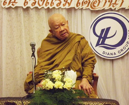 Luang Pho Viriyang Sirintharo celebrates his 95th birthday by opening the long-planned expansion of his Willpower Institute in Pattaya.