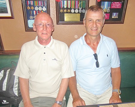 Richard Kubicki (right) with Graham Buckingham.