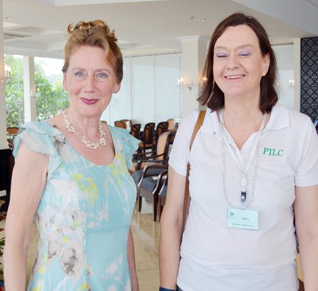 Regina Albrink (left) with PILC President Helle Rantsen.