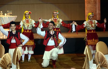 The Bulgarian Folk Ensemble put on a great show of traditional Balkan song & dance.