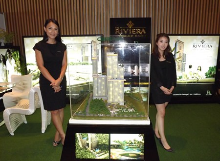 Staff from The Riviera sales team prepare to meet new customers.