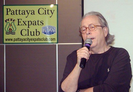 Prolific author, Jake Needham was speaker for Pattaya City Expats Club for the 2nd of February. Jakes eighth mystery, The Dead American, will be released in September this year.