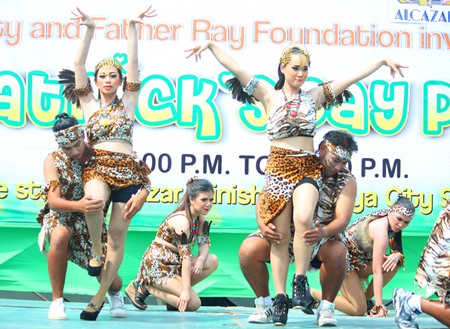 Centara Grand Mirage Beach Resort Pattaya staff perform their sexy jungle dance.