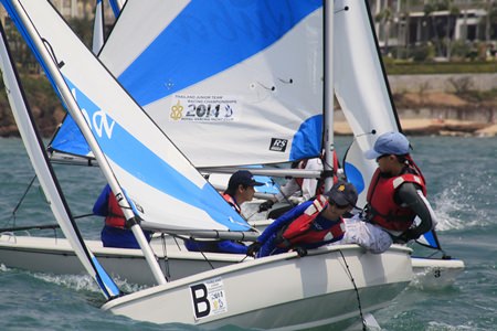 The sailing was fiercely competitive during the 2-day regatta.