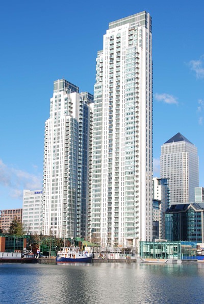 The 48-storey Pan Peninsular in Canary Wharf was the tallest residential tower in London when completed in 2008. (Photo/Wikipedia Commons)