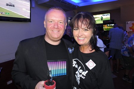 Earl Brown (left), co-founder of the Pattaya Soul Club, with friend and helper Gloria Jones.