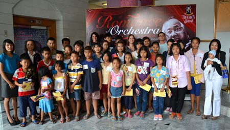 Children from the Hand to Hand Foundation also enjoyed the concert.