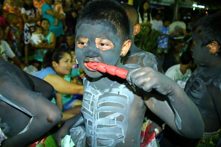 Ghosts are treated to delicious food.