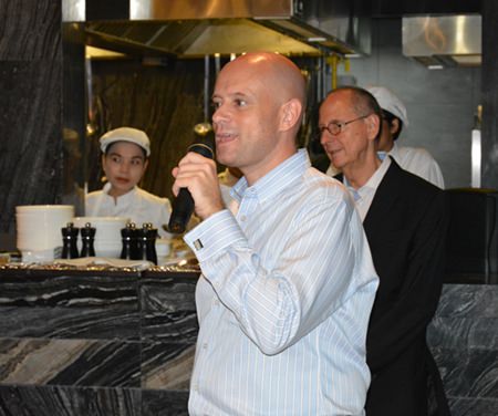 Dominique Ronge, General Manager of the Centara Grand Pratamnak Resort Pattaya, gives a warm welcome to the guests.