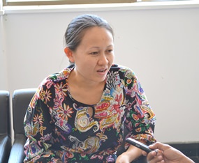 Malai Sanath, 32, has been working as a receptionist for 10 years.