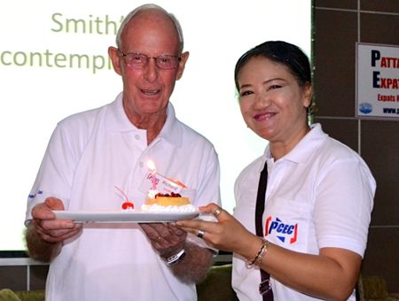 Not often we have someone 83 years young, let alone a former Chairman, so a small celebration was held & we sang Happy Birthday Richard!