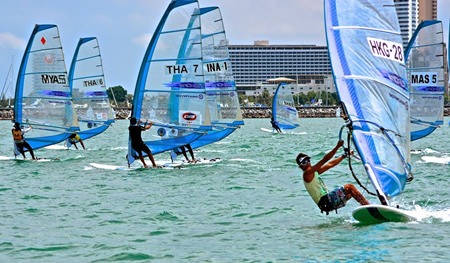 Some of SE Asia’s best windsurfers took part in the RS-One Asian Windsurfing Championships. (Photo/TOG Regatta)