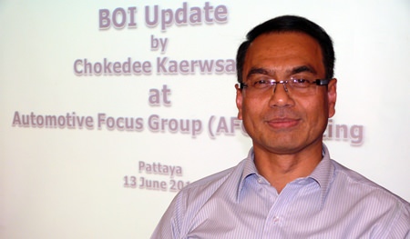 Chokedee Kaerwsang, the Deputy Secretary General of the Office of the Board of Investment.