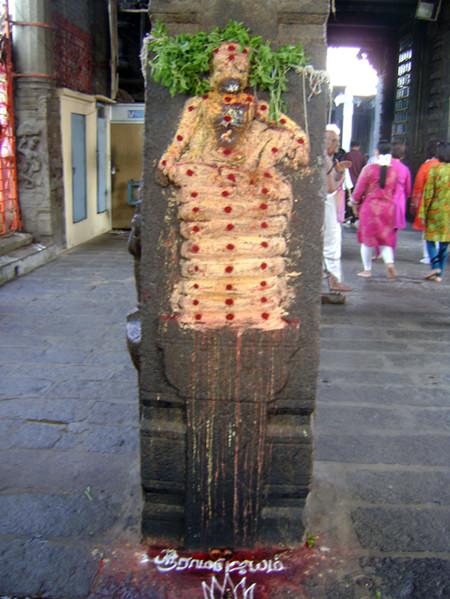 Sacred sculpture can be seen in many areas.