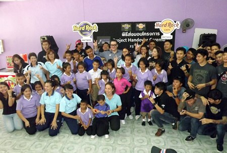 Teachers and students thank the Hard Rock management and staff.