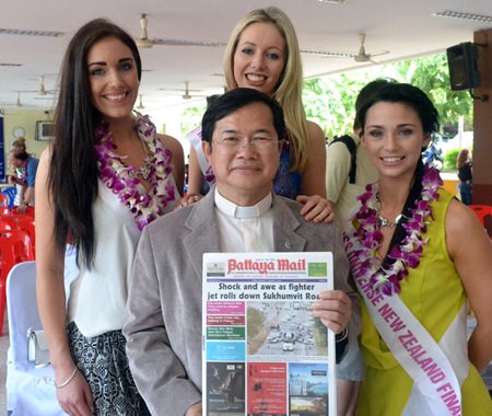 There was even time for some promotional work.