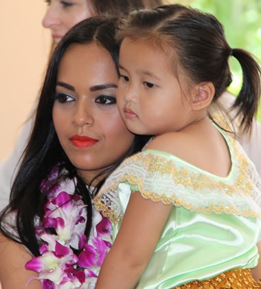 Meeting the toddlers was the highlight of their visit for many of the visitors.