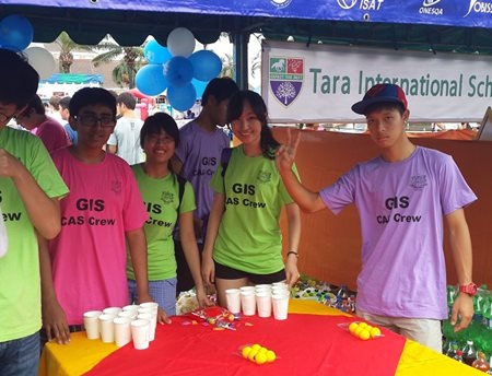 IB students from Garden International School ran their own stall at Jesters.