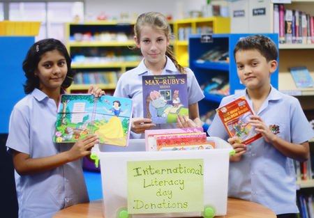 Year 8 students were among many who gave up their old books to help other children.