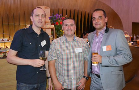 (L to R) Gary Russell, Paul McConnell from Regents International School and Keith Ellis, Sales Director of Atalian Global Services.