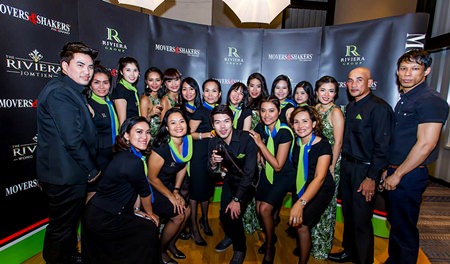 The Riviera Group team show their support for business networking and charity at the latest Movers and Shakers event held last month at the Holiday Inn, Pattaya.