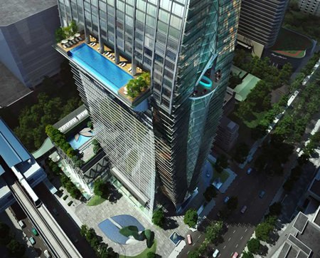 Park Ventures Ecoplex is one of a growing number of new commercial buildings in Bangkok that fully integrate green technology.