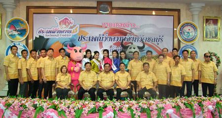 Chonburi officials announce the now-world-famous Chonburi buffalo races will be held Oct. 4-10 this year.