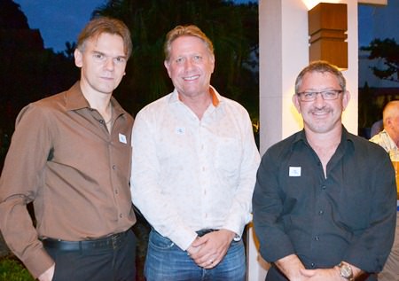 Patrick Menhorn of Newspaper Direct, Gary Marshall of Travel Daily Media, and Darren Brodie.