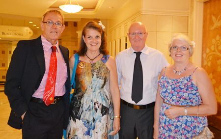 President Russell and Maggie Iffland (Rotary Club Eastern Seaboard) together with their members.