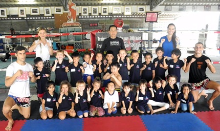 The Early Years 3 (Reception) classes land at the Sityodtong Muay Thai boxing camp.