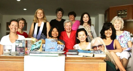 Ladies Book Group members pose for a photo at their monthly meeting on Oct. 28.