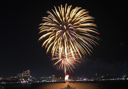 A scene from last year’s exciting International Fireworks Festival.