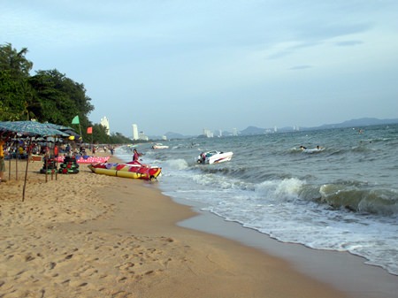 Jomtien Beach is a huge attraction for sun worshippers.