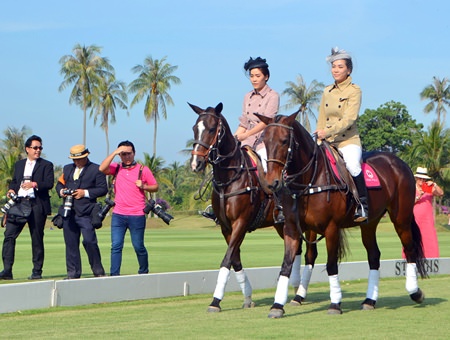 The day featured a special fashion show on horseback