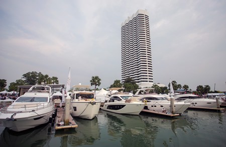 The line-up of boats in-the-water at the 2014 Ocean Marina Pattaya Boat Show was the best ever.