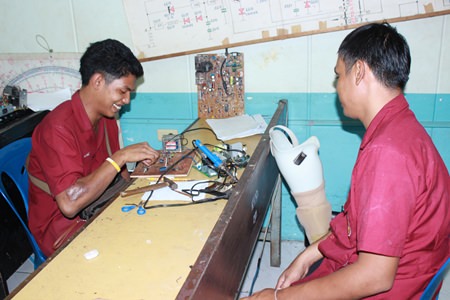 Electronic students at the Redemptorist Vocational School for Persons with Disabilities are able to build their careers through learning.
