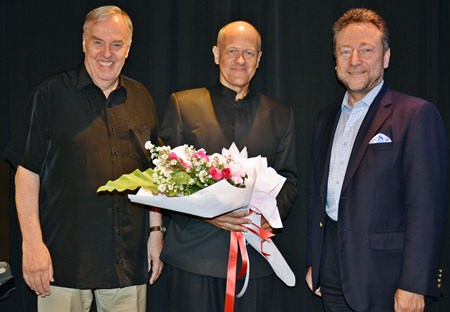 (L-R) Ben Hansen, Leon Koudelak and Dr. Vítìzslav Grepl, the Czech Ambassador.