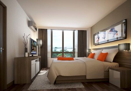 Citadines Grand Central Sri Racha offers 136 luxuriously appointed rooms and residences.