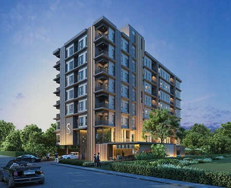 An artist’s impression shows the S-Fifty Cloud Condominium.