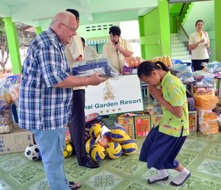 Swiss donor Ruedi Flatt is happy to participate in the project.