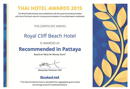 The Royal Cliff Beach Hotel is verified as a recommended hotel by Booked.net.