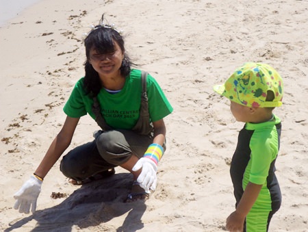 The children kept us company all day.