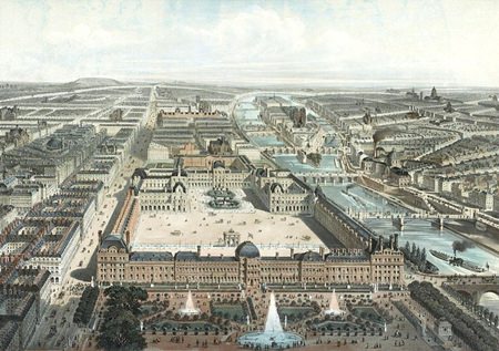 The Tuileries Palace, Paris c. 1778.