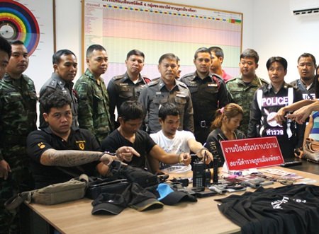 Police were able to break up a gang posing as police and military that was targeting alleged drug users for extortion.