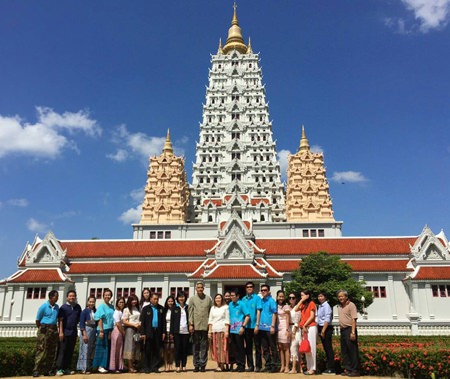 Pattaya’s government, tourism and business leaders visit Yansangwararam Temple to learn its history as a step toward promoting it as a religious study center.