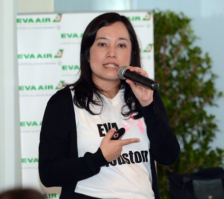 EVA Air’s senior passenger sales & marketing manager, Donya Vongyai.
